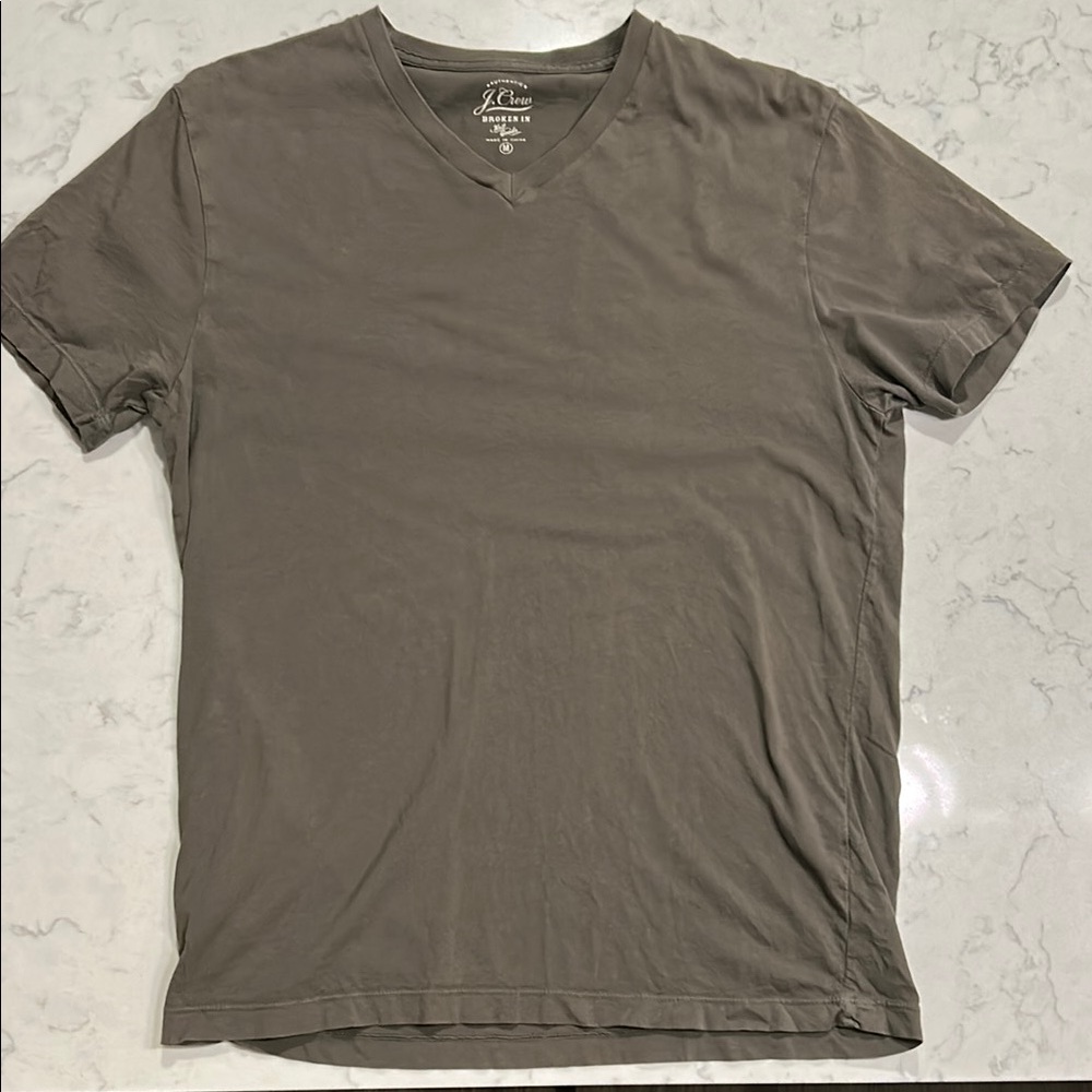 J. Crew Gray Short Sleeve Tee Classic Cotton